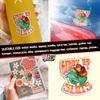 (3Pcs-3") Giddy Up Sluts Frog Stickers Funny Cowboy Frog Retro Hippie Waterproof Die-Cut Vinyl Sticker for Laptop Water Bottles Tumbler Kindle Cars Bumper Decal Gifts for Her Him 3 Inches view 2