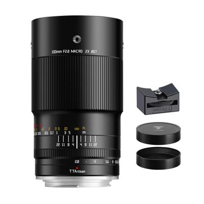 TTArtisan 100mm F2.8 Macro 2X Full Frame Camera Lense Compatible with Nikon F Mount SLR Cameras D6D5DfD850D810AD810D780D750D61