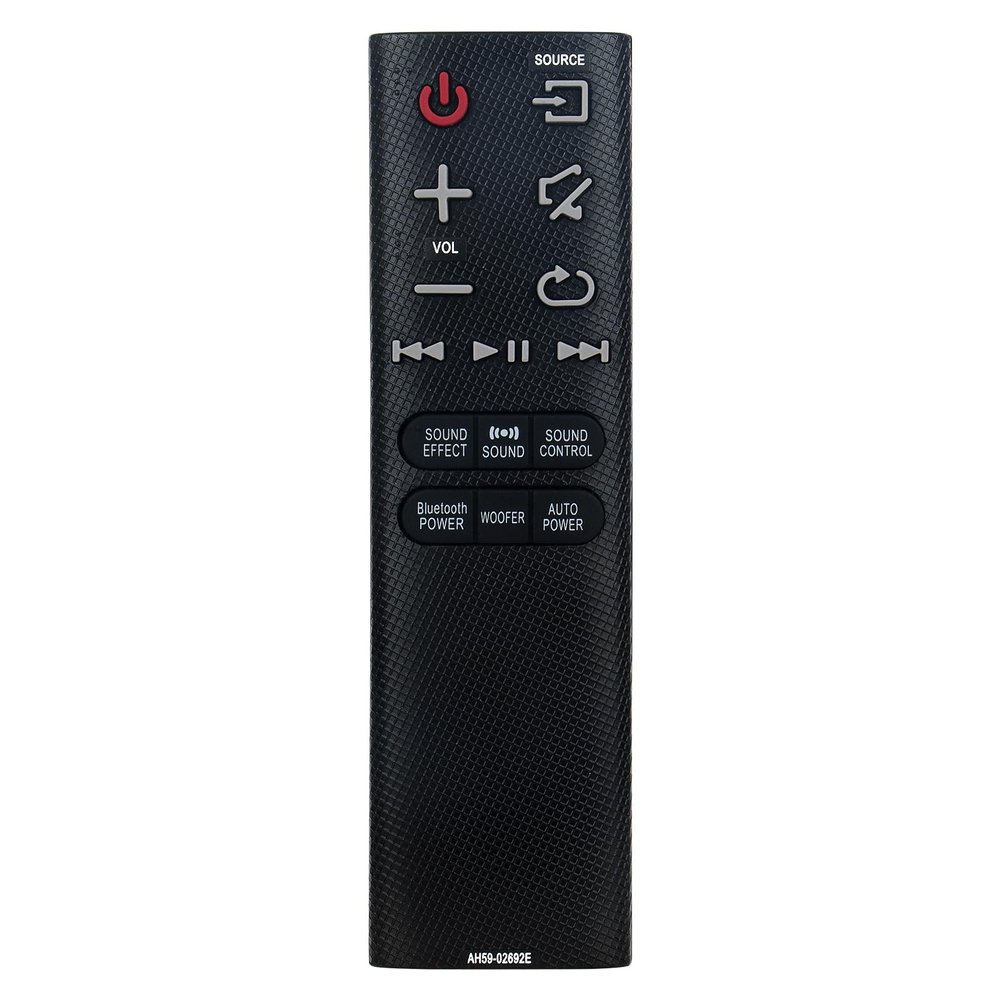 AH59-02692E AH59-02692F Replacement Soundbar Remote Control Compatible with Samsung Sound Bar Audio Speaker HW-JM35 HW-JM45 HW-JM45/ZA HW-JM6000 HW-JM6000/ZA HW-JM6000C HW-JM6000C/ZA HW-JM35/ZA