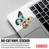 (3Pcs-3") Christian Faith Jesus Sticker, Bible Stickers Christian Floral Butterfly Motivation Quotes Waterproof Die-Cut Vinyl Sticker for Laptop Water Bottle Inspirational Decal Gifts 3 Inches view 2