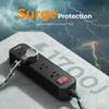Outdoor Power Strip Weatherproof, 50 FT Extension Cord, Diivoo Waterproof Surge Protector with 4 Outlets, 1250W Shockproof Overload Protection, Flat Plug, Wall Mountable, Black view 4