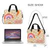 15.6 18in Laptop Case Sleeve Computer Carrying Shoulder Bag Compatible for Men Women Tablet Notebook checkerboard Print(orange) view 3