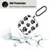 AGAOSH for Airpods 3rd Generation Case Cover with Keychain,Cute Paw Print Airpods 3 Case Cover Protective Gen 3 for Apple Airpods 3rd Generation Charging 2021 for Women Men Paw view 3