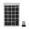 Kuuleyn RF304 22 Keys Number Pads,Numeric Keypad USB 2.4G Mini Keyboard with Receiver for Laptop,PC,Desktop,Notebook (Silver Black Color) view 1