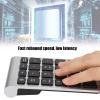 Kuuleyn RF304 22 Keys Number Pads,Numeric Keypad USB 2.4G Mini Keyboard with Receiver for Laptop,PC,Desktop,Notebook (Silver Black Color) view 2