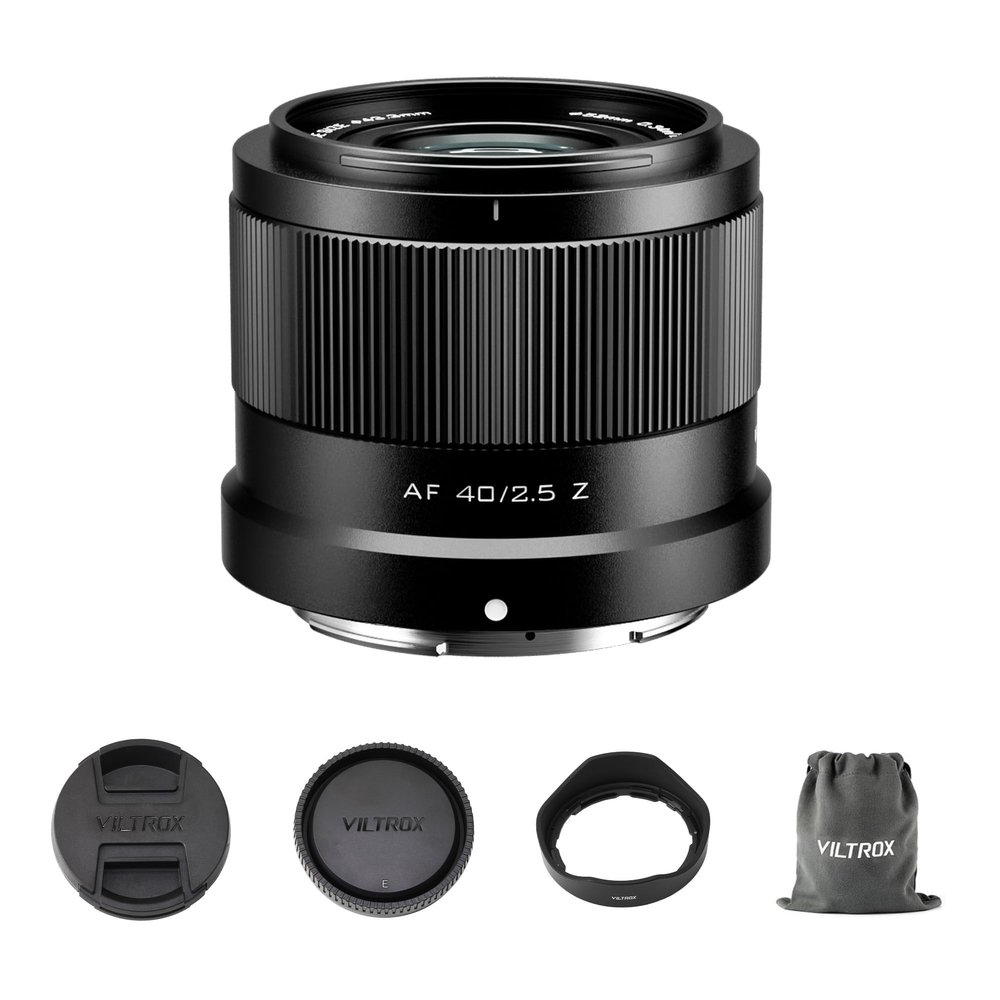 VILTROX 40mm F2.5 f/2.5 AF Lens for Nikon Z Mount, Wide-Angle Full-Frame Auto Focus Lens Compatible with Nikon Z-Mount Cameras Z5 Z50 Z6 Z6II Z7 Z7II ZFC Z30 Z9 Z8 ZF Z6II