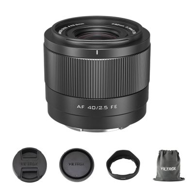 VILTROX 40mm F2.5 f/2.5 AF Lens for Sony E Mount, Wide-Angle Full-Frame Auto Focus Lens Compatible with Sony E-Mount Cameras Alpha a7cr a7cii a7c a6700 zv-e100 a6600 a6400 a7iv a7iii