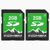 INDMEM 2GB SD Card, 2 Pack 2GB Class 4 Flash Memory Card 2G SLC Standard Secure Digital Cards for Old Digital Camera and Trail Camera view 1