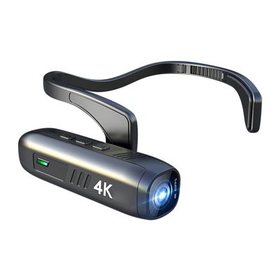 4K 30FPS Head Mounted Camera Wearable WiFi Video Camera Camcorder Webcam 120Wide Angle Lens Anti-Shake APP Control