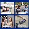 4K 30FPS Head Mounted Camera Wearable WiFi Video Camera Camcorder Webcam 120Wide Angle Lens Anti-Shake APP Control view 2