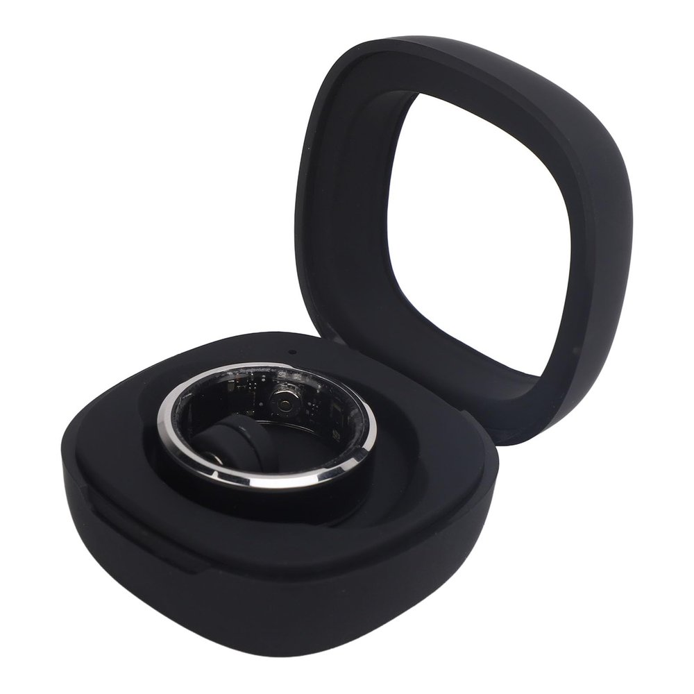 CCYLEZ Smart Ring, Aluminum Alloy Ceramic, Body Temp Tracking, Pedometer, Sleep Monitoring, Smart Sports Game, 400mAh Charging Case for Outdoors, for Birthday, Anniversary, Thanksgiving