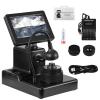 4.3Inch LCD Digital Microscope, Digital Diamond Girdle Viewer,Digital Microscope, Diamond Girdle Viewer, 50-1000X Magnification, Accurate Identification, for Jewelry view 1