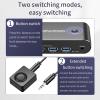 8K Displayport KVM Switch 1 Monitors 2 Computers, Support 8K@60Hz 4K@144Hz 2K@175Hz, 2 Port DP KVM Switch with 4 USB 3.0 Ports, Share for Keyboard Mouse Printer view 4