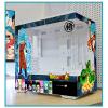ATX Case, Computer Cases,Mid-Tower PC Gaming Case M-ATX/ITX - Front I/O USB 3.0 /Type-C Port - 270  Panoramic View Tempered Glass Panel - Includes A Themed Light Board view 1