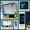 ATX Case, Computer Cases,Mid-Tower PC Gaming Case M-ATX/ITX - Front I/O USB 3.0 /Type-C Port - 270  Panoramic View Tempered Glass Panel - Includes A Themed Light Board view 2