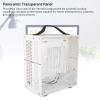 23x20.5x12cm Miniature ITX PC Case, Clear Arcylic PC Case Portable DIY Desktop Computer Case 360 Degree Open Hollow Airflow Case, Miniature ITX Desktop Computer Case (White) view 4