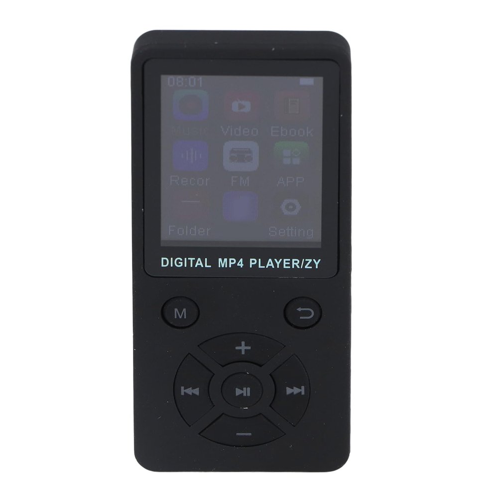 64GB MP3 MP4 Player, Portable Music Player with Bluetooth 5.0, 1.8 LCD Display, w Speaker Video FM Ebook Photo Viewer Headphones, Lossless Sound MP3 MP4 Music Player (Black)
