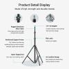 Bundle: SmallRig Photography Light Stand with RC 60B COB Video Light and Silicone Diffuser view 4