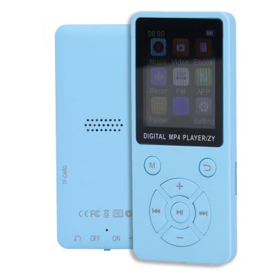 64GB MP3 MP4 Player, Portable Music Player with Bluetooth 5.0, 1.8 LCD Display, w Speaker Video FM Ebook Photo Viewer Headphones, Lossless Sound MP3 MP4 Music Player (Blue)