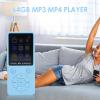 64GB MP3 MP4 Player, Portable Music Player with Bluetooth 5.0, 1.8 LCD Display, w Speaker Video FM Ebook Photo Viewer Headphones, Lossless Sound MP3 MP4 Music Player (Blue) view 2