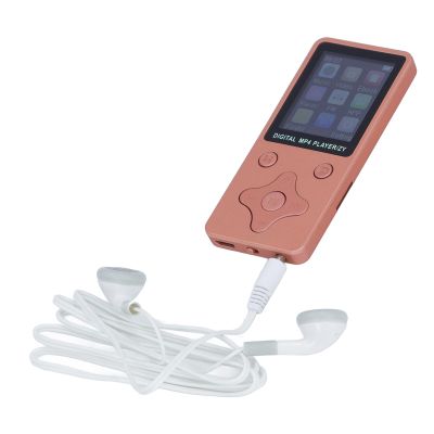 32GB MP3 MP4 Player, Music Player with Bluetooth 5.0, 1.8 LCD Display, w Speaker Video FM Ebook Photo Viewer Headphones, Lossless Sound MP3 MP4 Music Player (Rose Gold)