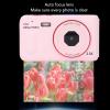 2.5K HD Digital Camera, 16X Zoom Video Camcorder Auto Focus with 2.4 Inch Screen, 72MP Portable Compact Camera Anti Shake for Selfie Photography (Roseate) view 2