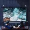 60'' HD Projection Screen, Outdoor Indoor 16:9 4:3 Projector Screen for Movie Home Backyard Theater Cinema Office Video Game, Black Wrinkle-Free Portable Projector Screen(4:3) view 1