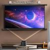 60'' HD Projection Screen, Outdoor Indoor 16:9 4:3 Projector Screen for Movie Home Backyard Theater Cinema Office Video Game, Black Wrinkle-Free Portable Projector Screen(4:3) view 2