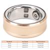 CCYLEZ Smart Ring Health Tracker, Stainless Steel Fitness Tracker Rings Golden Sleep Monitoring Intelligent Health Ring, Portable Charging Case, (No. 18) view 2