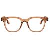 Dollger Square Blue light Glasses for Women Men Oversized Frame Computer Screen Blue light Blocking Eyeglasses Fashion Clear Tea Glasses view 1