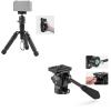 Bundle: SmallRig VT-20 Aluminum Mini Tripod with Tripod Fluid Head Pan Tilt Head with Quick Release Plate view 1