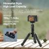 Bundle: SmallRig VT-20 Aluminum Mini Tripod with Tripod Fluid Head Pan Tilt Head with Quick Release Plate view 2