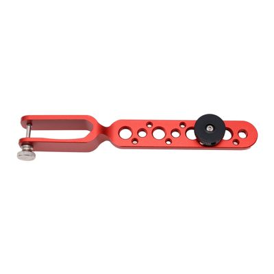 HangTon Expansion Arm Bracket for DJI Ronin 2 Gimbal Tilt Axis to DJI Teradek Bolt Bond Vaxis Video Transmission Transmitter Receiver, 1/4"-20 3/8"-16 M3 Threads Red