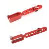 HangTon Expansion Arm Bracket for DJI Ronin 2 Gimbal Tilt Axis to DJI Teradek Bolt Bond Vaxis Video Transmission Transmitter Receiver, 1/4"-20 3/8"-16 M3 Threads Red view 2