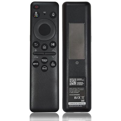BN59-01432A TM2360E Solar Voice Remote Compatible with Samsung Neo QLED 8K HDR Smart TVs, Fit for Frame Crystal UHD Smart TV, with Bluetooth Rechargeable Solar Cell, 2023 Model Black, BN59-01432D