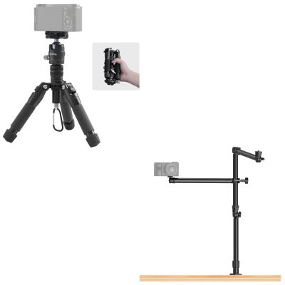 Bundle: SmallRig VT-20 Aluminum Mini Tripod with Live Desktop Camera Bracket