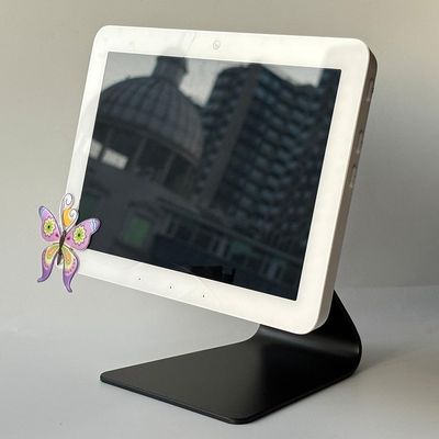 ATOPHK Aluminum Tilt & Swivel Stand for Ech_ooo Hub - Adjustable 360 Rotation, Durable Desktop with Anti-Slip Base, Smart Home Display for Kitchen, Office & Living Room, Black Stand.
