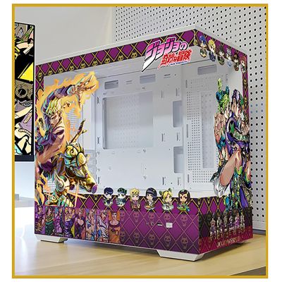 ATX Case, Computer Cases,Mid-Tower PC Gaming Case M-ATX/ITX - Front I/O USB 3.0 /Type-C Port - 270 Panoramic View Tempered Glass Panel - Includes A Themed Light Board