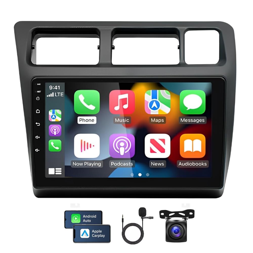 9 Inch Android 13.0 Car Stereo for Toyota Corolla LHD 1991-1997 HD Touch Screen Car with Carplay & Android Auto Double Din Screen Car Audio Head Supports Backup Camera 2G+32G