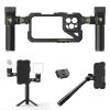 Freewell Genius Rig Cage for iPhone 16 Pro - Magnetic Filter Slot & 17mm Lens Mount, Tool-Free Setup, Multifunctional Tripod/Monopod Handle, Bluetooth Remote view 1