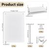 UNICRAFTALE White Rectangle Bamboo Portable Book Press Bookbinding Tool Wooden Book Press Bookbinding Paper Press for Bookbinding Supplies Flat Paper Press Machine for DIY Handmade Paper Press view 2