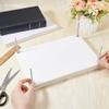 UNICRAFTALE White Rectangle Bamboo Portable Book Press Bookbinding Tool Wooden Book Press Bookbinding Paper Press for Bookbinding Supplies Flat Paper Press Machine for DIY Handmade Paper Press view 3