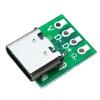 XUGERIP 10 Pcs USB 3.1 Type C Breakout Board DIY, 4 Pin 2.54mm Pitch Female Connector USB C, Type C DIY Breakout Board with PCB Converter Board view 4