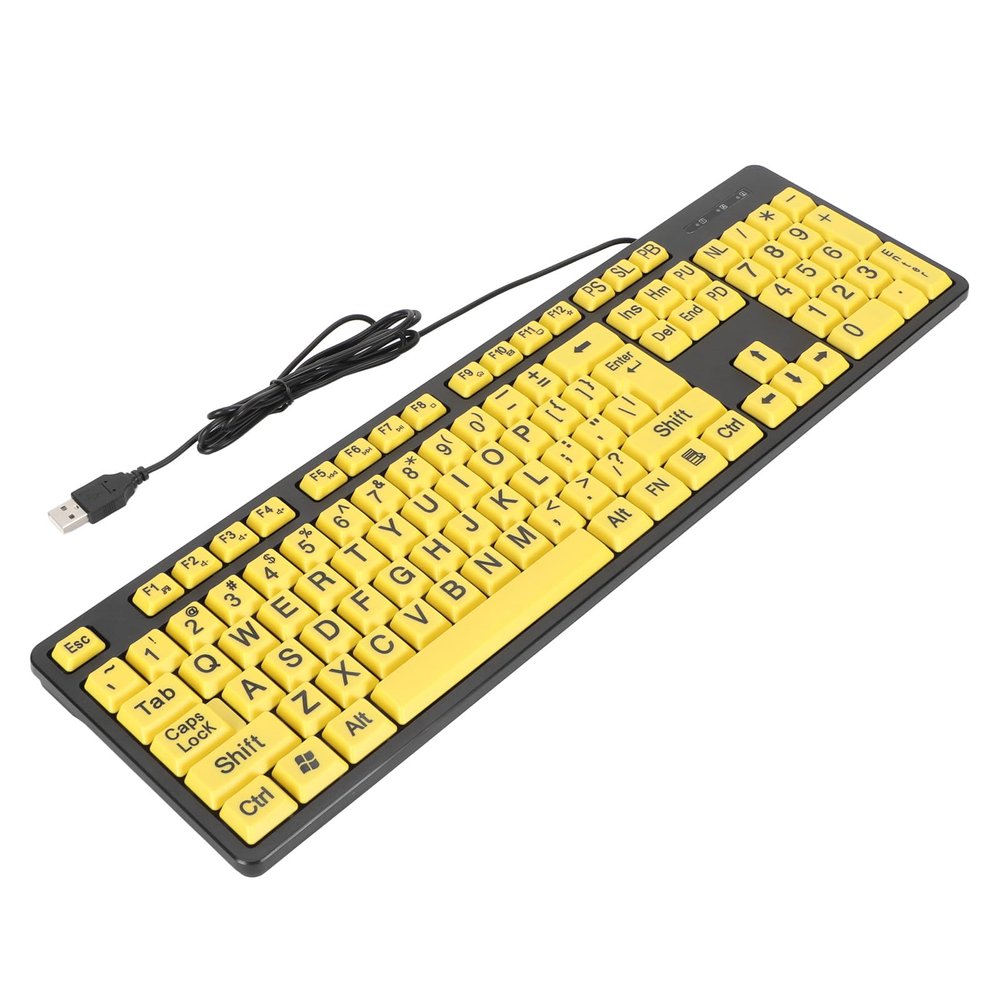 Cryfokt USB Keyboard, FN Multimedia Buttons, Convenient, Practical and ...