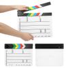 Mtlavishness V 30X25Cm Acrylic Movie Clapperboard Professional Director Action Clap Film Photography Tool Yellow Stripe White Board Pav1Ywe4 (Color Strip whiteboard (PAV1CWE4)) view 2