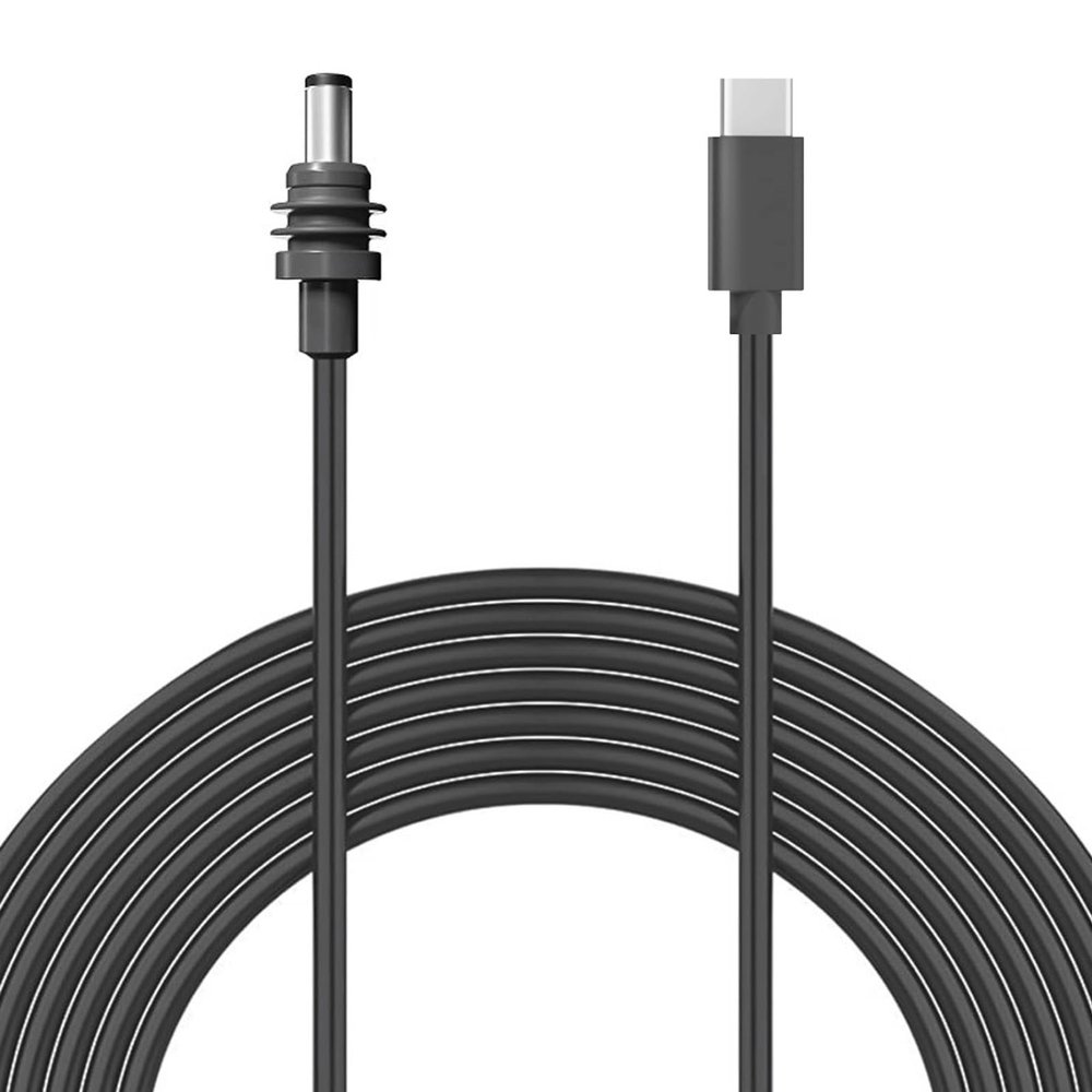 10FT USB C to DC Power Cable - 20AWG Satellite Replacement Cord, IP68, Male Charging Adapter for Indoor/Outdoor Use