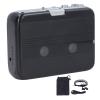 GOWENIC BT Cassette Player, USB Or AA Battery Powered 3.5mm Jack Auto Reverse Design, Stereo Sound Vintage Compact Tape Player with Headphone (Black) view 1