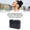 GOWENIC BT Cassette Player, USB Or AA Battery Powered 3.5mm Jack Auto Reverse Design, Stereo Sound Vintage Compact Tape Player with Headphone (Black) view 3
