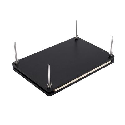 UNICRAFTALE Wooden Book Press Bookbinding Paper Press for Bookbinding Supplies Black Rectangle Bamboo Portable Book Press Bookbinding Tool Flat Paper Press Machine for DIY Handmade Paper Press