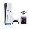 PlayStation 5 Slim Disc 3TB SSD Edition Bundle with The Last of Us Remastered and Mytrix 8K HDMI2.1 Cable - PS5, White view 1